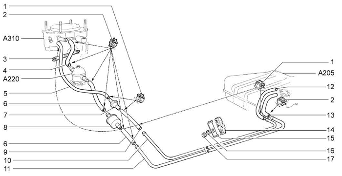 Топливные трубки ваз 2112 16 клапанов схема
