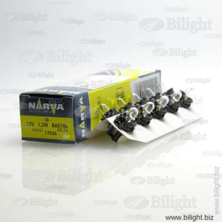  10   BAX10s 12V 1,2W BAX8,3s/1,35 black 17036 NARVA