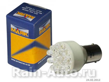  24V BA15S S25 21W  (12 ) LED WHITE 24T25-W12LED