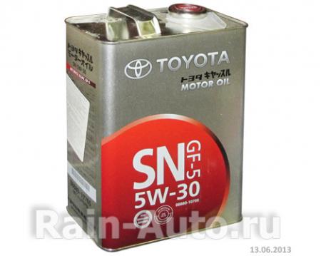    4 - 5W30 API SN, CF, ILSAC GF-5 (. ) ,  08880-10705 Toyota