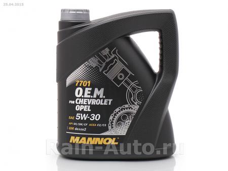   Mannol O.E.M. for Chevrolet Opel . 5W30, SN / SM / CF ACEA C2 / C3 (4 ) GM40144 Mannol