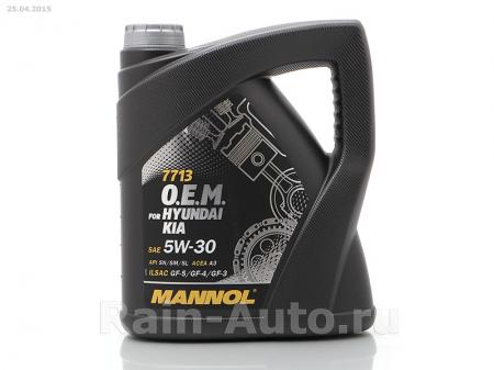   Mannol O.E.M. for HY Kia . 5W30, SN / SM / SL ACEA A3 (4 ) HK40148 Mannol