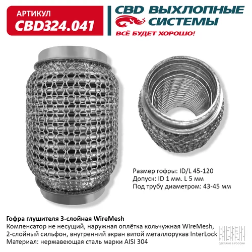   3- WIRE MESH 45-120. CBD324.041 CBD CBD324041 CBD324.041