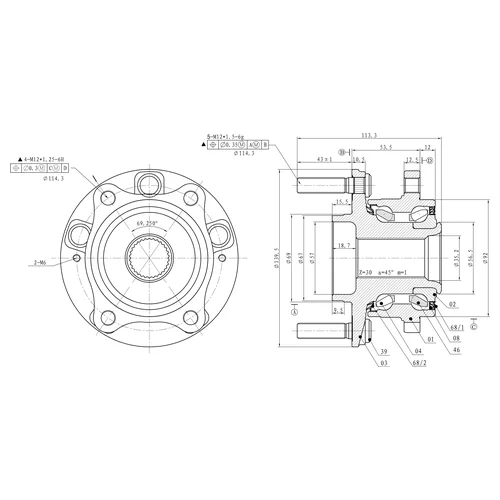     L=R HYUNDAI SANTA FE II/III/IX55/KIA SORENTO II GANZ GIK05018 GIK05018