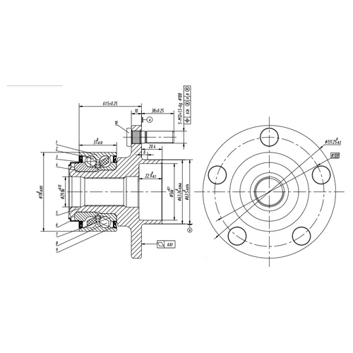     L=R VOLVO C30/S40 II GANZ GIK05023 GIK05023