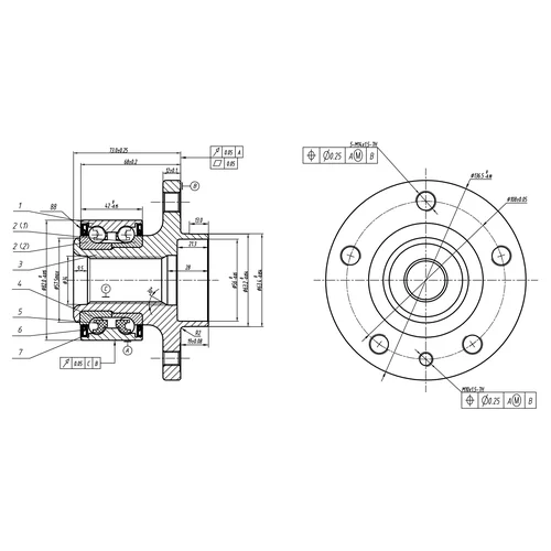     L=R VOLVO S60 II/S80 II/XC60/XC70 II GANZ GIK05040 GIK05040