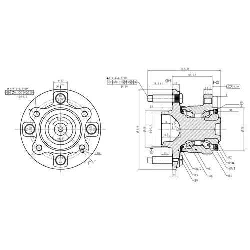     L=R CHEVROLET AVEO T300 11->/COBALT (4X100) GANZ GIM03011 GIM03011