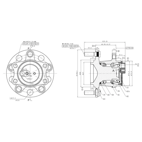     L=R MITSUBISHI ASX/LANCER X/OUTLANDER II GANZ GIM03020 GIM03020