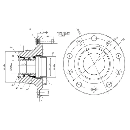     L=R FORD TRANSIT 2.2/2.3/2.4 06-> GANZ GIM03021 GIM03021