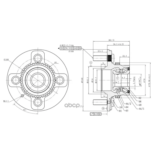     L=R HYUNDAI (ACCENT TAGAZ) (ABS) GANZ GIM03027 GIM03027