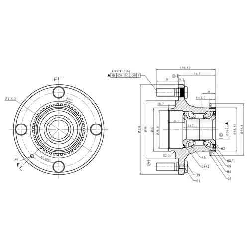     L=R MITSUBISHI LANCER 9/CEDIA USA GANZ GIM03042 GIM03042