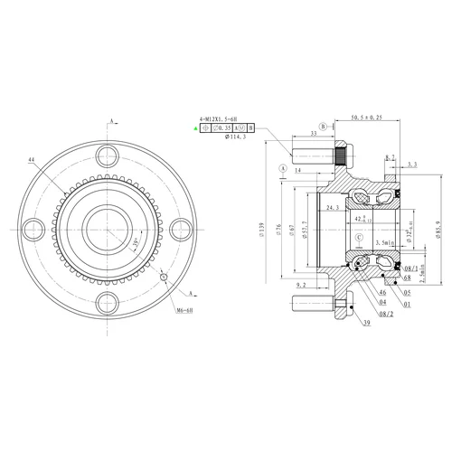     L=R HYUNDAI ELANTRA 00-06/KIA CERATO I GANZ GIM03044 GIM03044