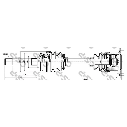    MITSUBISHI PAJERO II/SPORT/L200 III 2.4-3.5 90-09 . . 239006