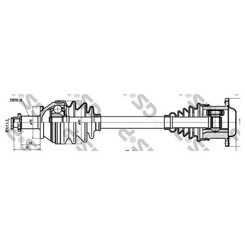    VW POLO IV/SKODA FABIA 1.4TDI-1.9TDI 00- . 261098 GSP