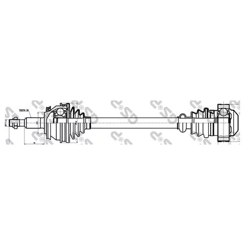    VW TRANSPORTER V 1.9D-2.0 03- . 261105               GSP