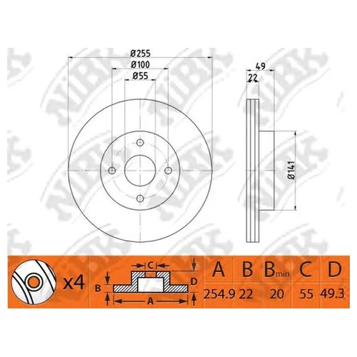  . FR TO COROLLA 04-07 RN1458