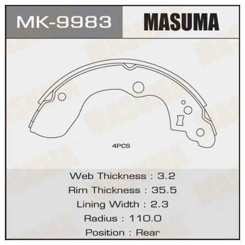   MASUMA SX4/ RW416, YA11S, YB11S, YC11S (1/12), MK-9983 MK9983