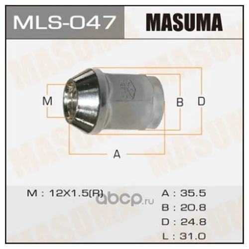  Masuma  12x1.5   20 . MLS047 MASUMA