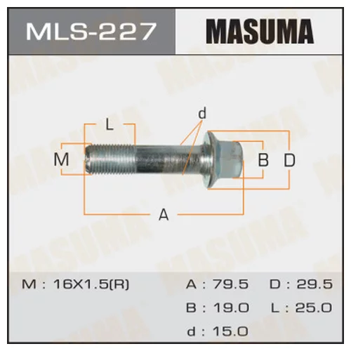  MASUMA HONDA 16X1.5  MLS227