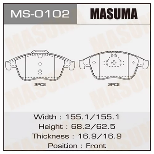    MASUMA  RENAULT/MEGANE III/V1600, V2000 FRONT   (1/6) MS0102