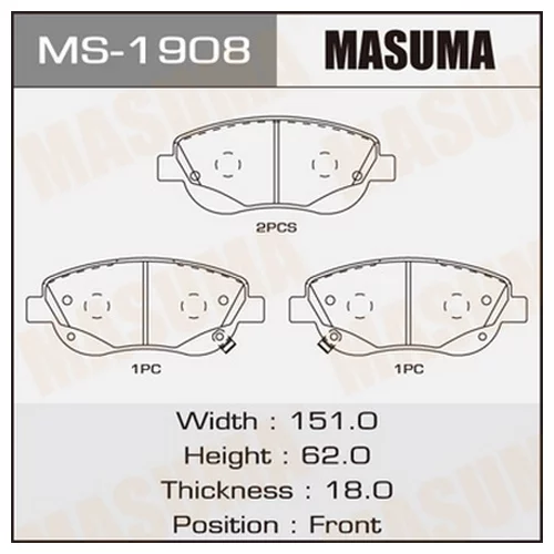    MASUMA  AVENSIS/ ADT271L FRONT   (1/6) MS1908