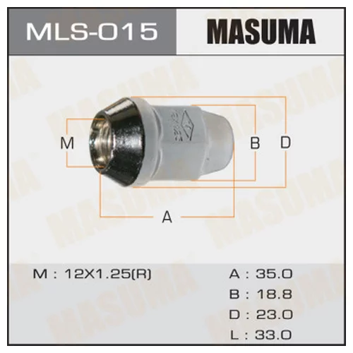  MASUMA  12X1.25 /  =19 ( 20 ) mls-015