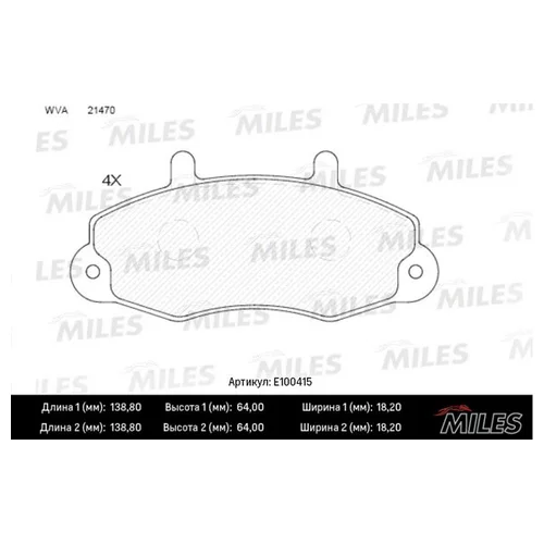   FORD TRANSIT R14 91-00  SEMIMETALLIC E100415