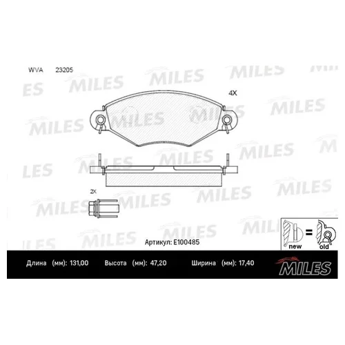   PEUGEOT 206 98-/306 94-02  SEMIMETALLIC E100485