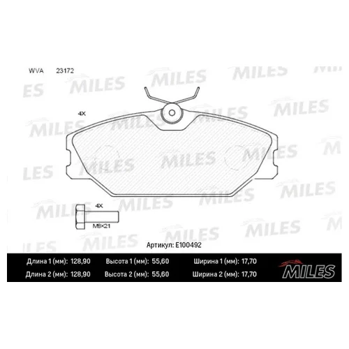   RENAULT LAGUNA 95>03/MEGANE I 1.6/2.0/1.9D .SEMIMETALLIC E100492