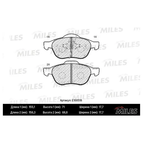   RENAULT LAGUNA 01-/SCENIC 03-  SEMIMETALLIC E100518