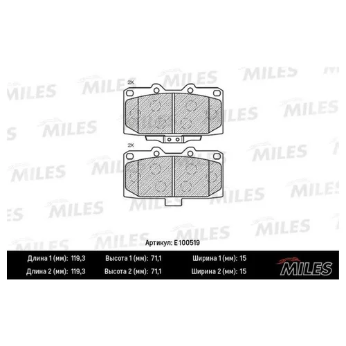   SUBARU FORESTER 2.0 98-02/IMPREZA 2.0 94- . SEMIMETALLIC E100519