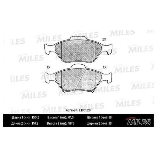   TOYOTA YARIS 1.0-1.4 06-  SEMIMETALLIC E100520