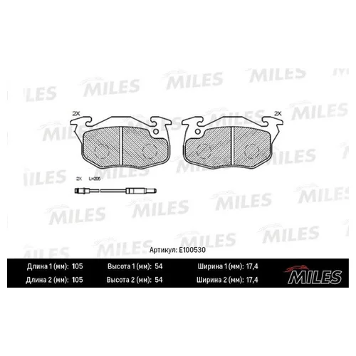   CITROEN ZX/PEUGEOT 306/405/RENAULT CLIO .2 .SEMIMETALLIC E100530