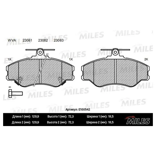   HYUNDAI H100/PORTER  SEMIMETALLIC E100542