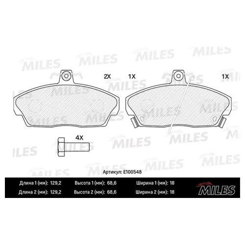   HONDA CIVIC 1.4-1.8 94-05  SEMIMETALLIC E100548