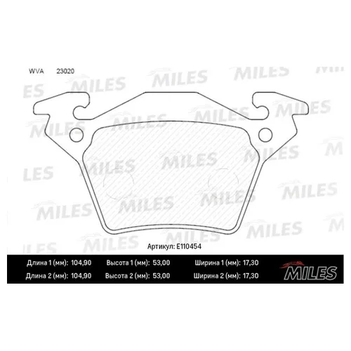   MERCEDES V-CLASS/VITO W638 97-03  SEMIMETALLIC E110454