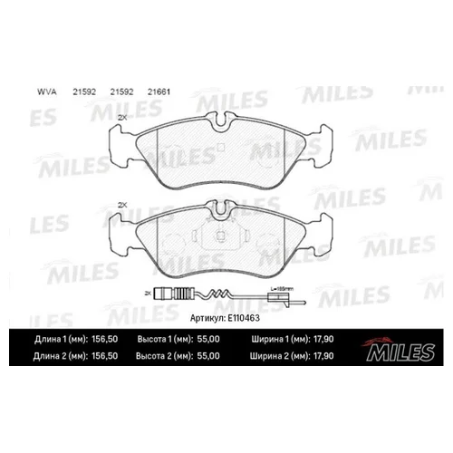   MERCEDES W463/SPRINTER (901-904)/VW LT 97>07 . SEMIMETALLIC E110463