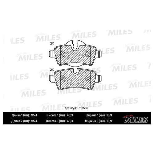   MINI COOPER 06-/ONE/CLUBMAN 07-  SEMIMETALLIC E110531