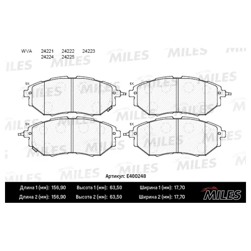   (  LOW-METALLIC)  (SUBARU LEGACY/OUTBACK/TRIBECA 2.0-3.6 03-) ( ) E400248 E400248