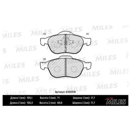   RENAULT LAGUNA 01-/SCENIC 03-  LOWMETALLIC E400518