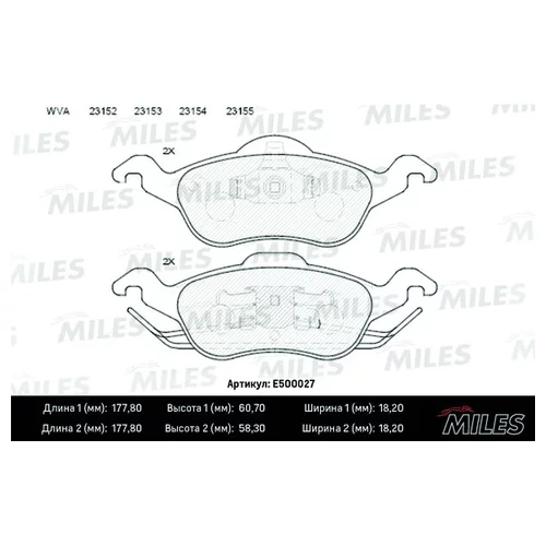   FORD FOCUS 98>05  CERAMIC E500027