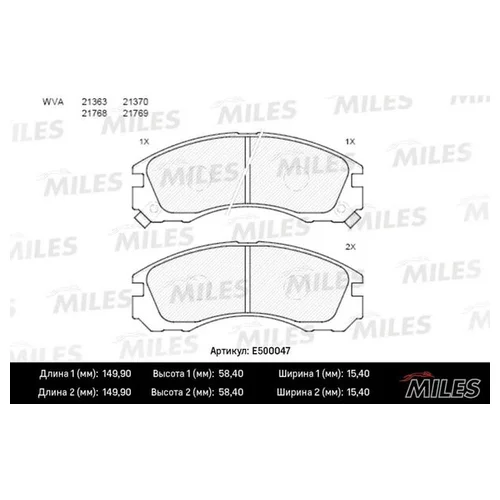   MITSUBISHI OUTLANDER 03>/PAJERO 90>00/00>  CERAMIC E500047