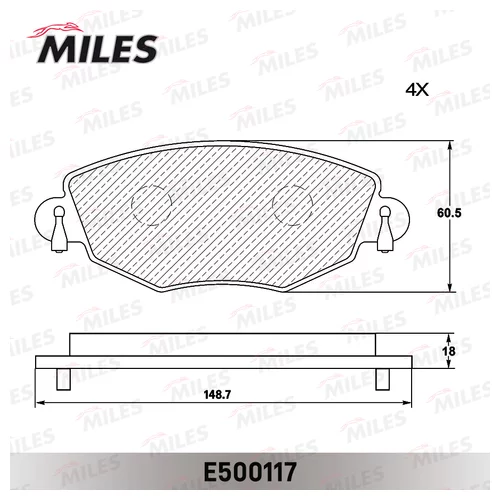   FORD MONDEO 00>07/JAGUAR X-TYPE 01>  CERAMIC E500117