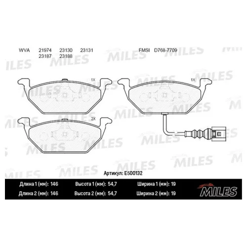   ( CERAMIC) AUDI A3 03/VW G4/G5/SKODA OCTAVIA 1.4/1.6/1.9D  (TRW GDB1386) E500132 E500132