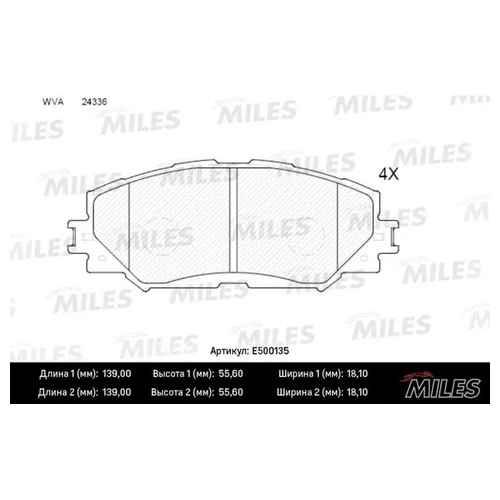   TOYOTA AURIS 07-/COROLLA 1.4 07-/RAV 4 06- . CERAMIC E500135