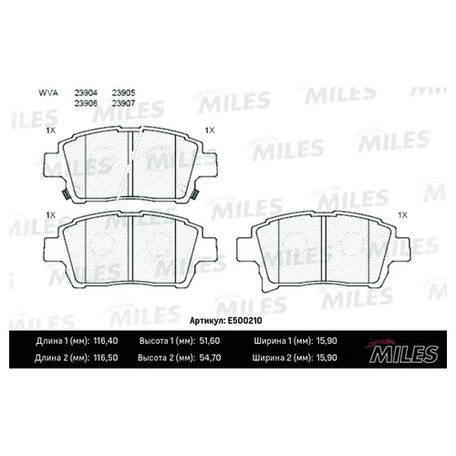   TOYOTA COROLLA/PRIUS/YARIS 1.0-1.6 99-  CERAMIC E500210