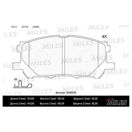   ( CERAMIC) LEXUS RX300/RX330/RX350 0308/RX400H 0509  (TRW GDB3338) E500214 E500214