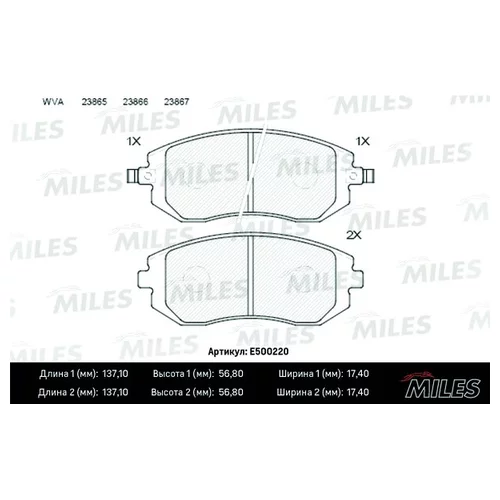   SUBARU FORESTER 01-/IMPREZA 01-/LEGACY 98- . CERAMIC E500220