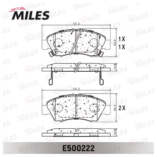   HONDA CIVIC 1.3-1.6 91-01/JAZZ 1.2/1.4 02- . CERAMIC E500222