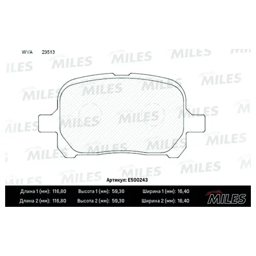   ( CERAMIC) TOYOTA CAMRY/PREVIA 2.2-3.0 96-/LEXUS RX300 00-03  (TRW GDB3152) E500243 E500243